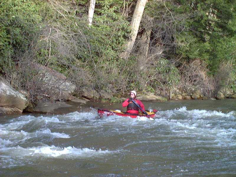 Rapid above Camp Drive Bridge