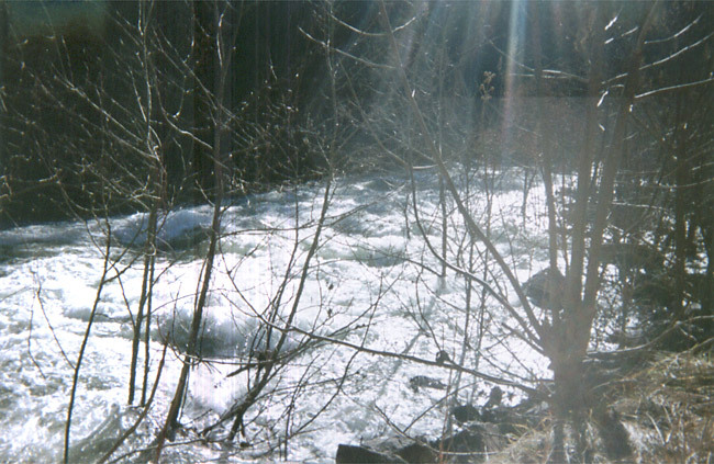 The rapid above the pipe