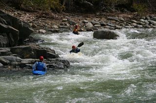 Rapid Above the The Dam in Williamsville