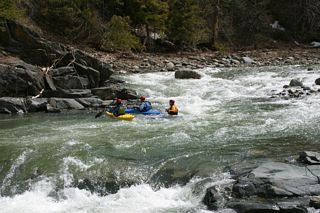 View of Dam and the Rapid Above It