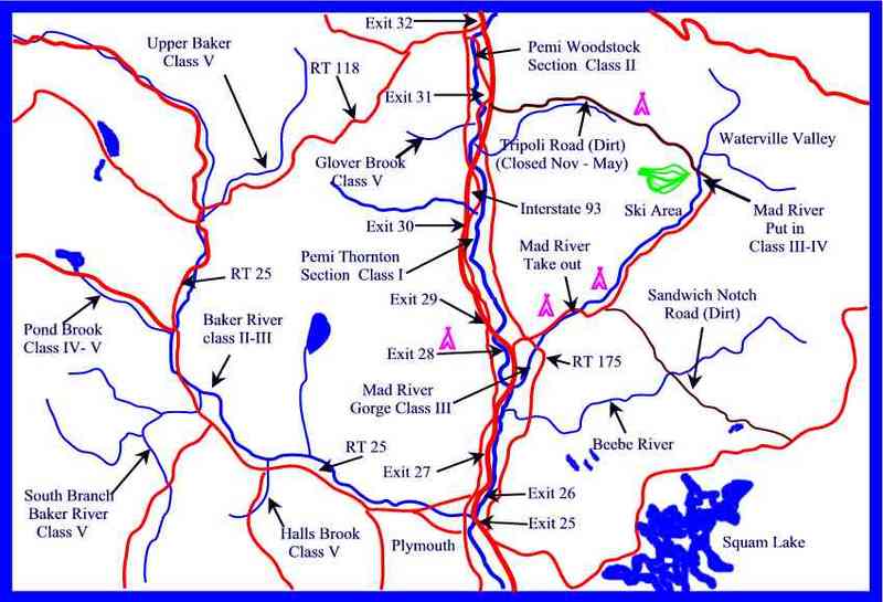 Map of the Mid Pemi region