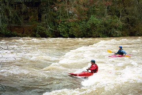 Canoe Eating Rock