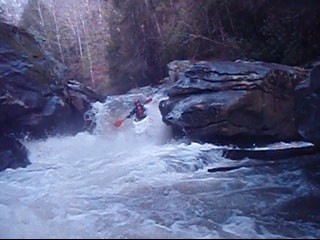 Boof above Cave Rapid