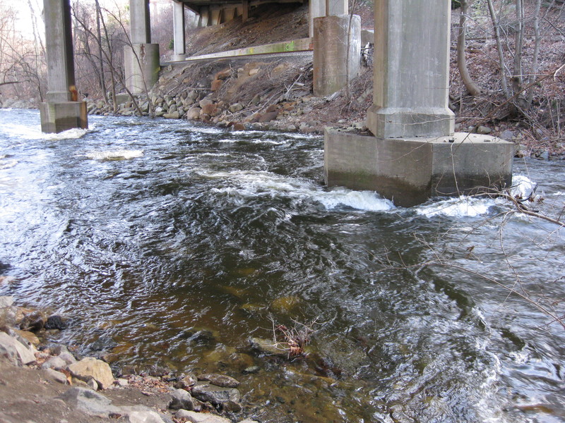 Route 23 under exit ramp put in