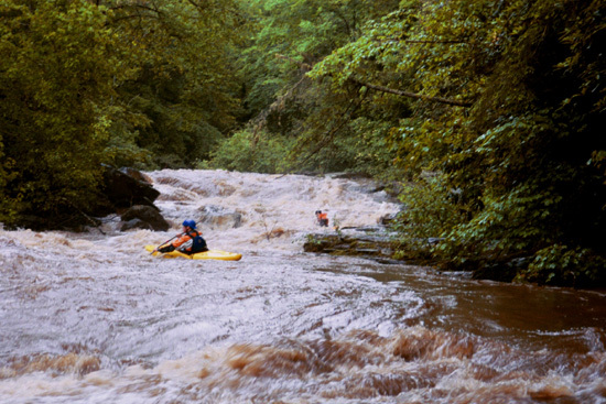 Slide below the boulder clog.