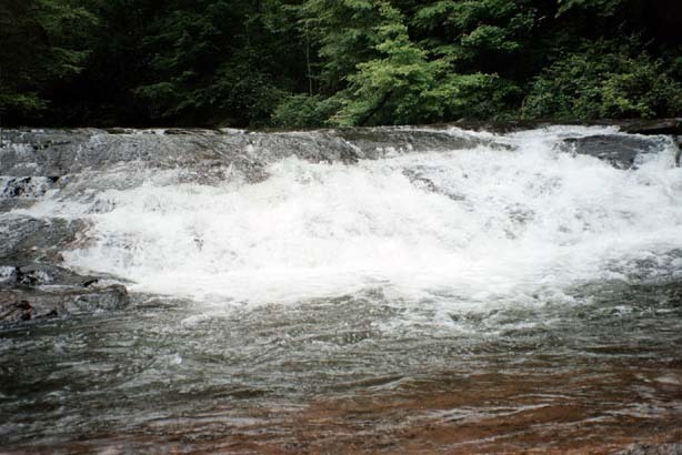 Slide after the falls