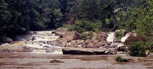 Slides below Grindle Falls
