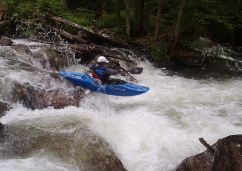 Mini Gorge's Second Rapid: Center Boof