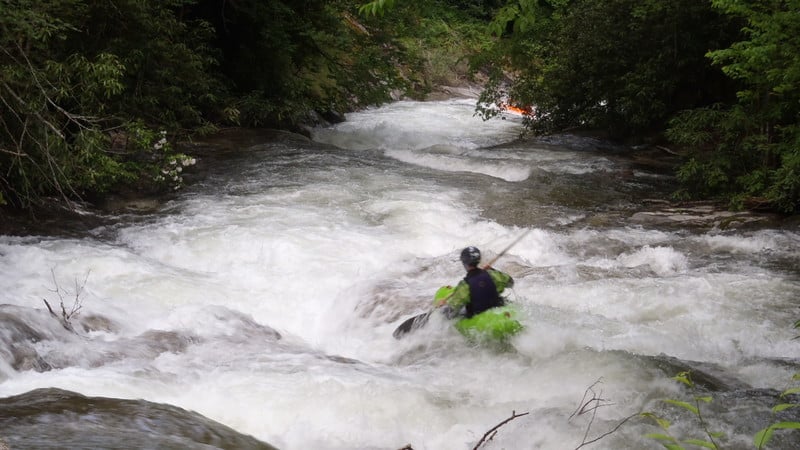 Mini Gorge's Third Rapid:  Crevice Ledge (aka, Lumpy Ledge)