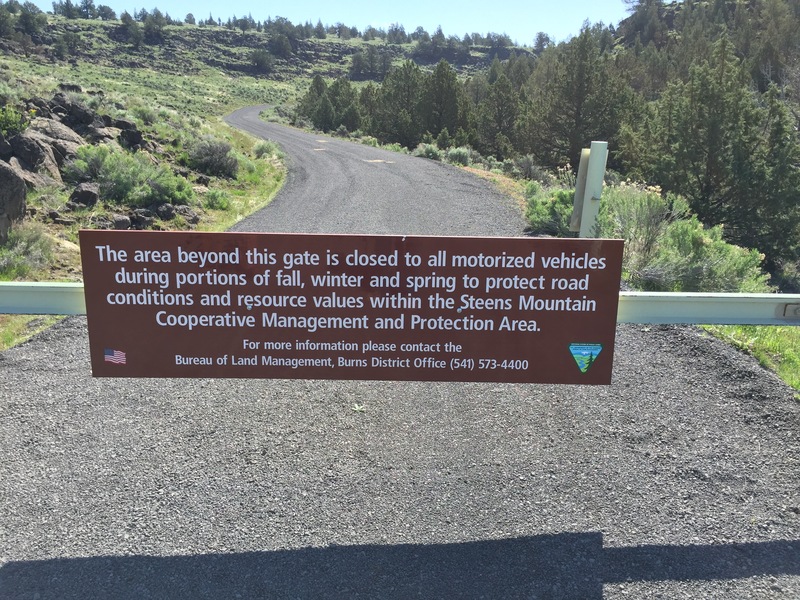 Steens Mountain Loop Gate