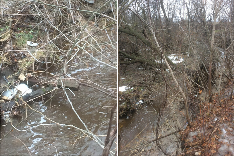 Exit from ~295' box culvert