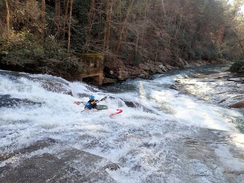 Lower Big Hungry Falls (Twin Cheeks)