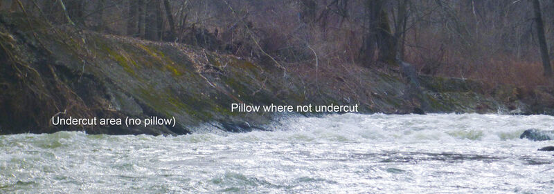 Factory ending with undercut retaining wall