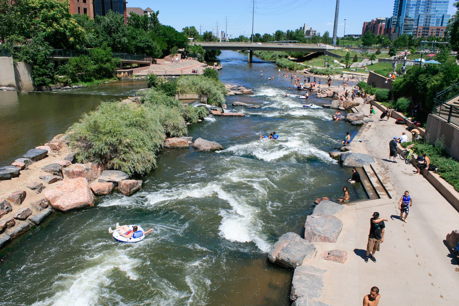 End of Features in Confluence Park - Cherry Creek and South Platte