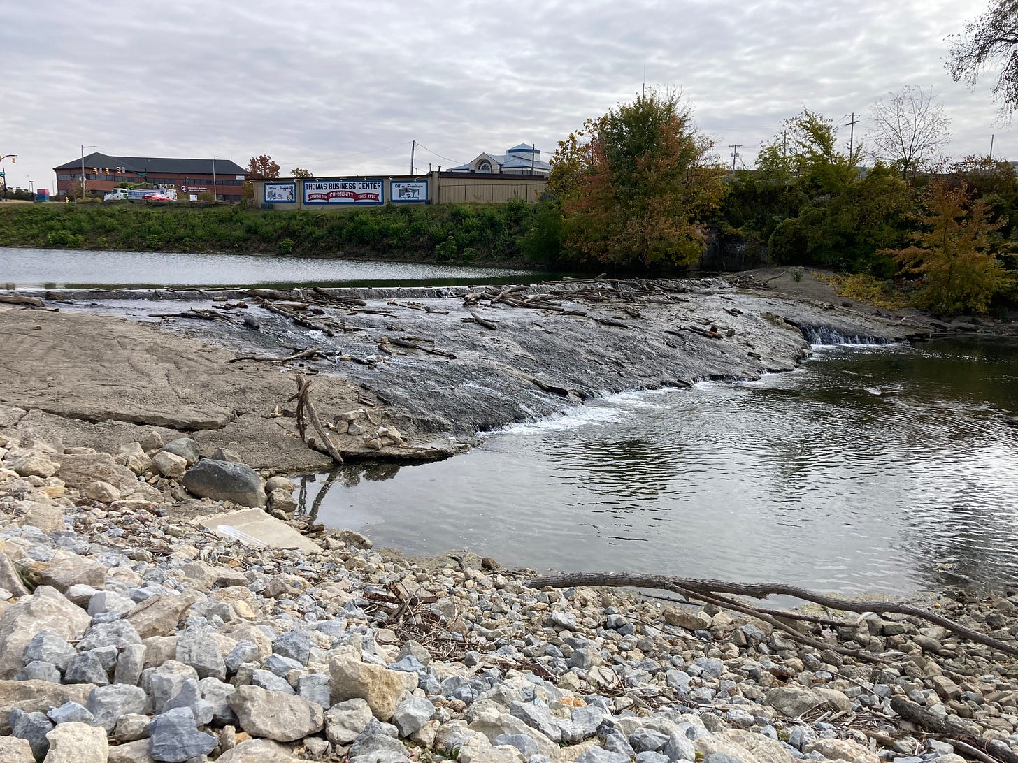 Low Head Dam - just above Slate Hill Rd.