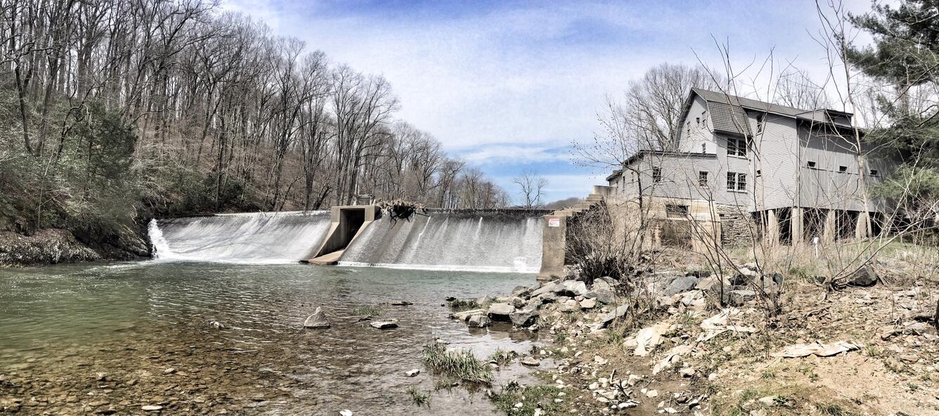 Put In - Eden Mill Dam.