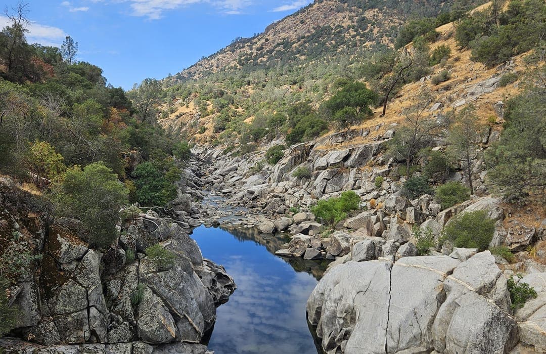 Trailhead parking area