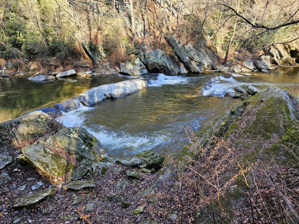 Waterfall river left