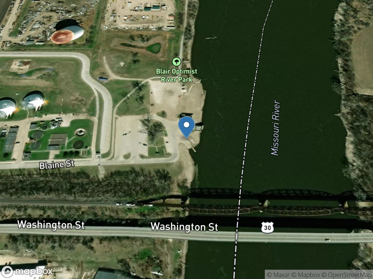 Blair City boat ramp