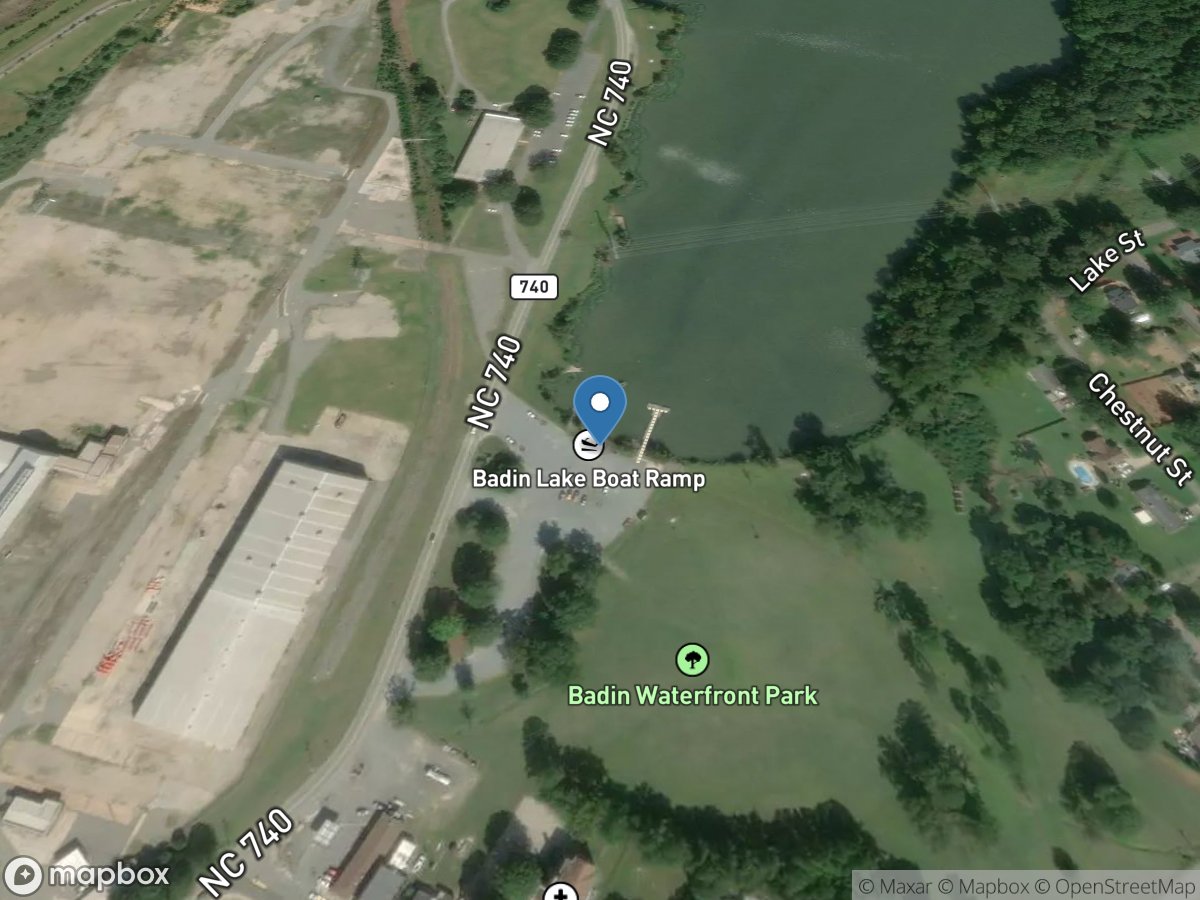 Badin Lake Boat Ramp