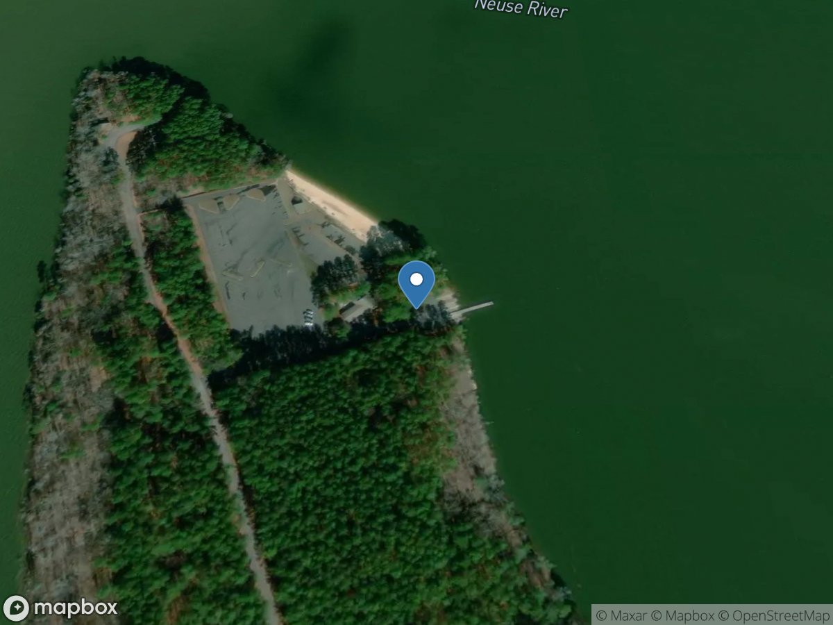 Community Center, beach, and boat ramp