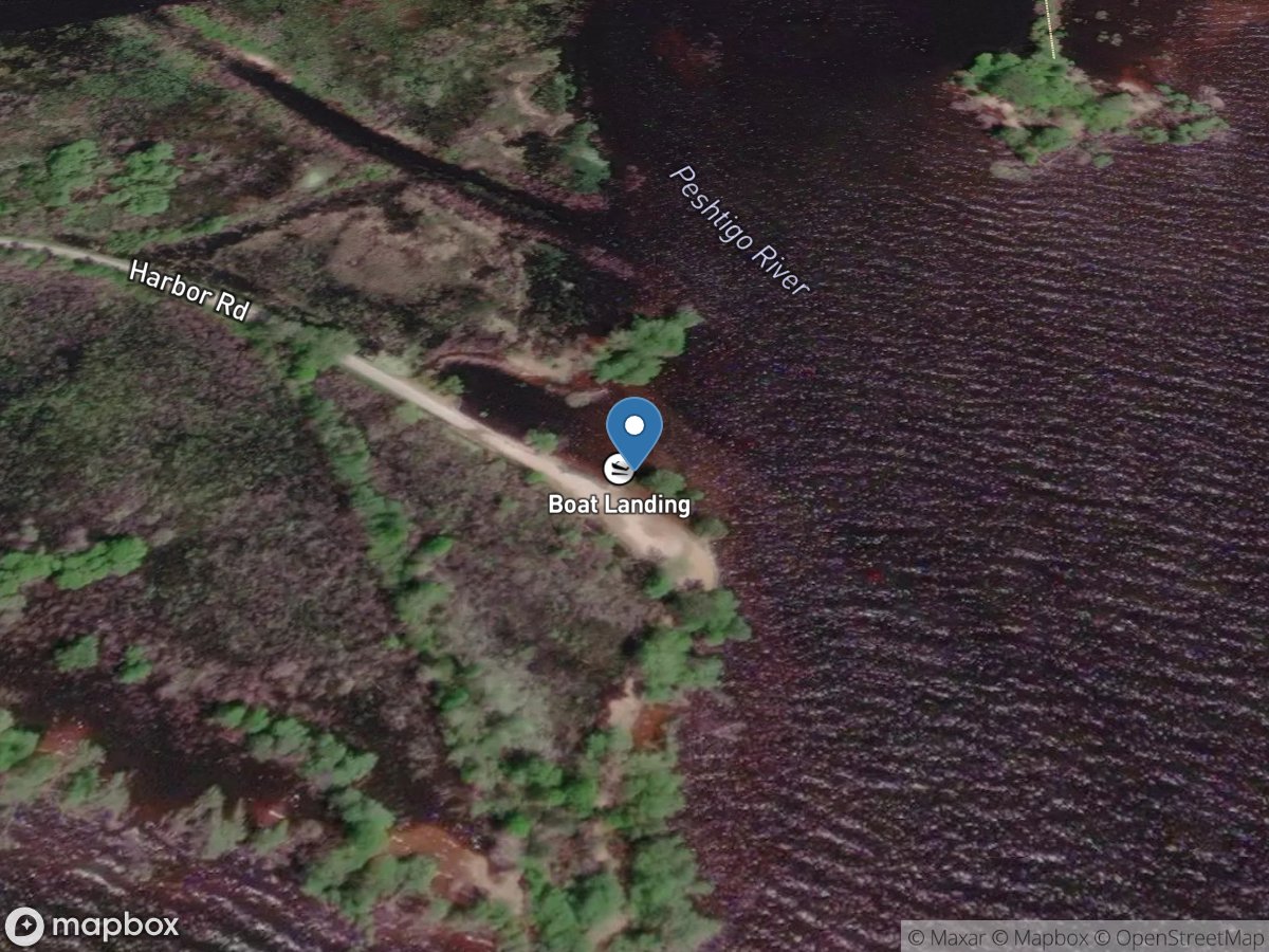 Peshtigo Harbor Access - End of Harbor Road
