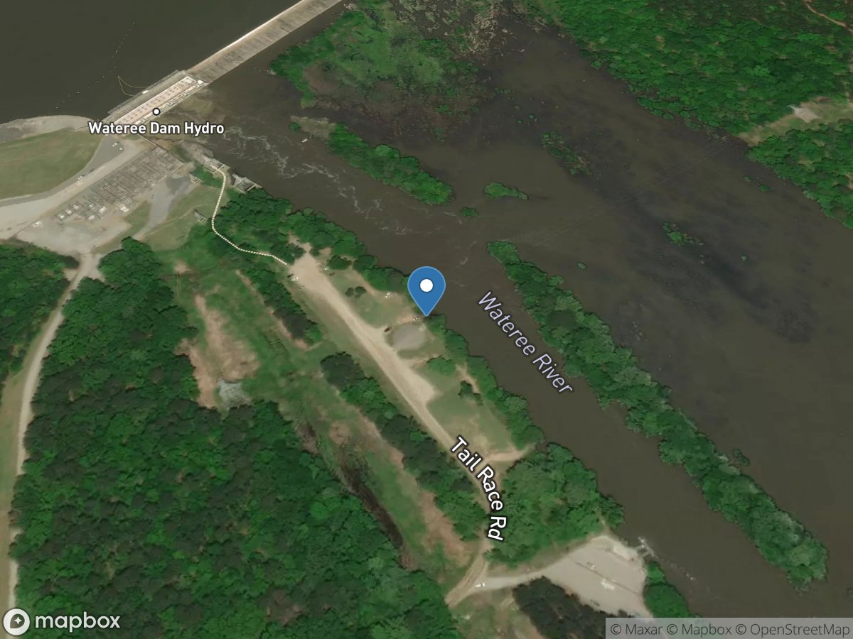 Access point below Wateree Dam