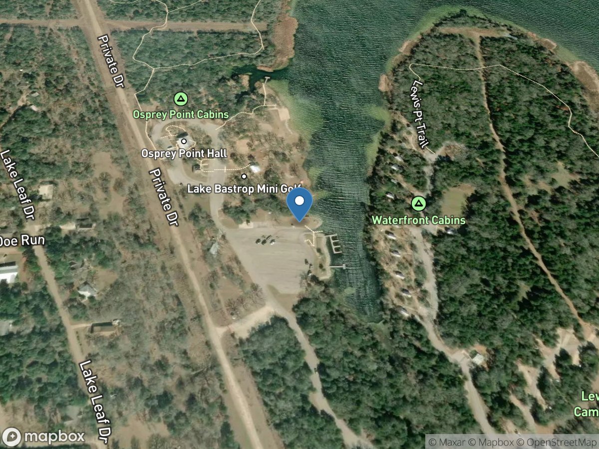 Osprey Hall at South Shore Lake Bastrop Park