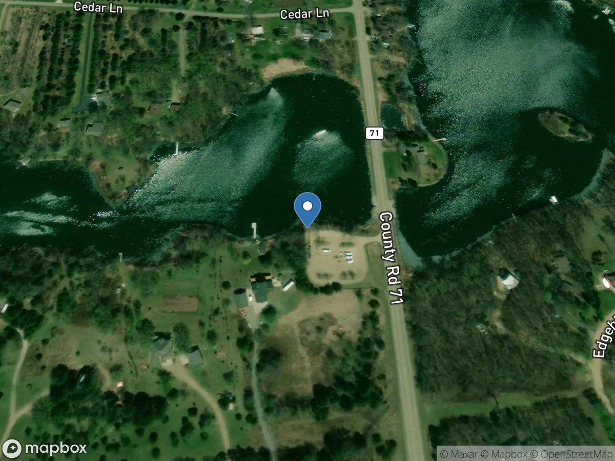 Cedar Island Lake State Water Access Site