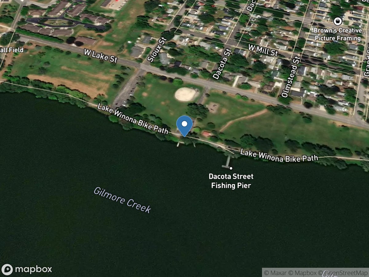 Lake Winona - west State Water Access Site