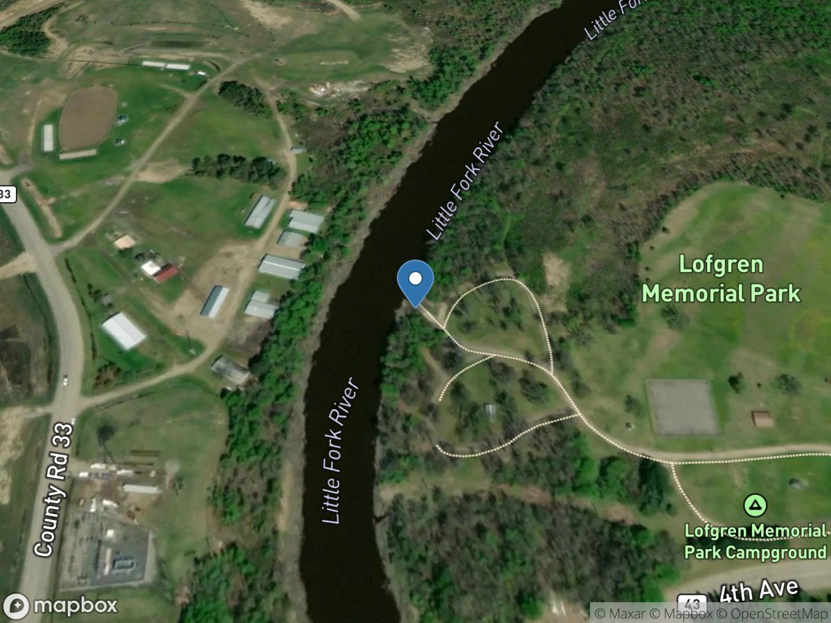 Little Fork River, Lofgren Park State Water Acces*
