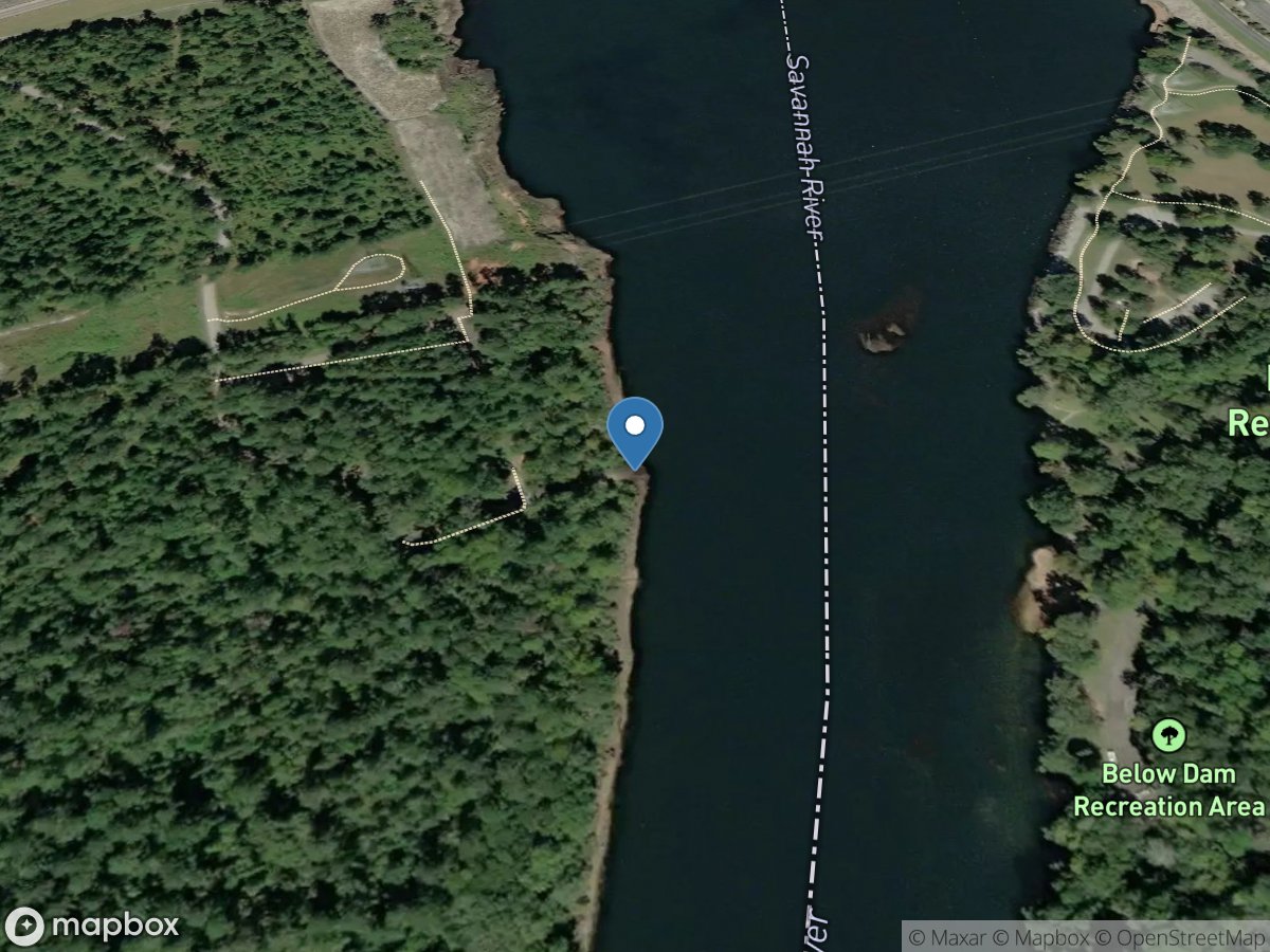 Below Clarkes Hill Dam