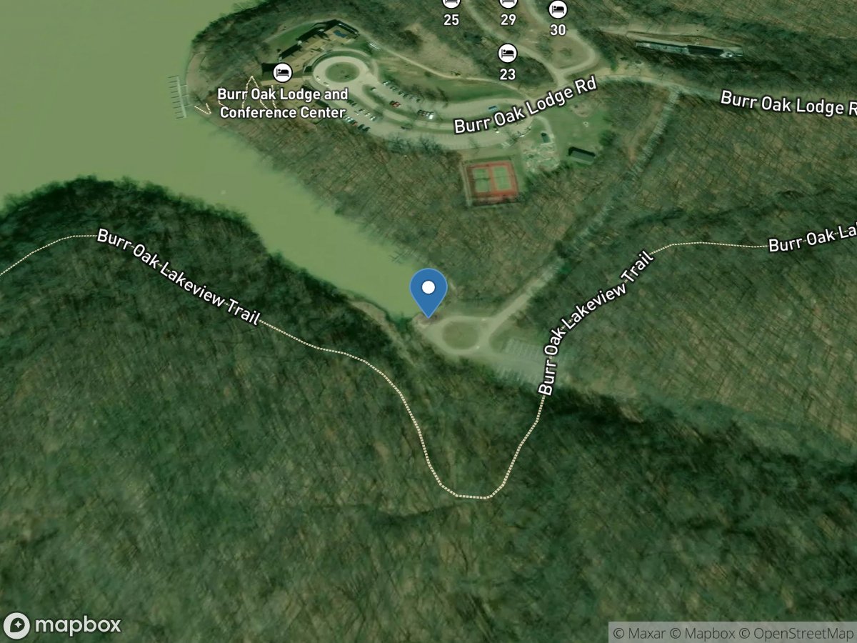 Burr Oak State Park - Lodge/Cabin Boat Launch