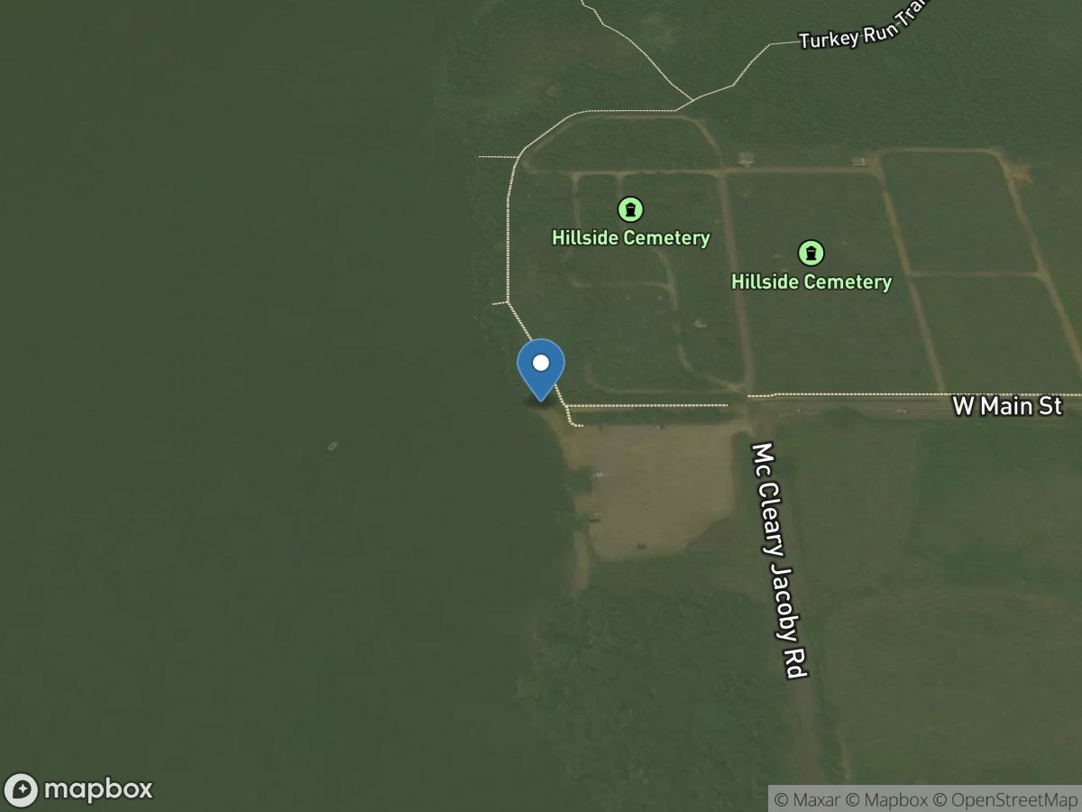 Mosquito Lake State Park - Hillside Cemetary Access