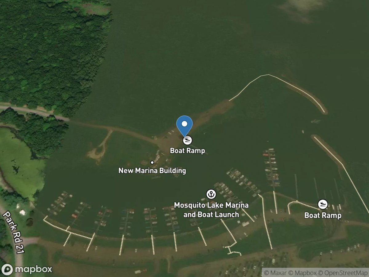Mosquito Lake State Park - Marina Concession Ramp