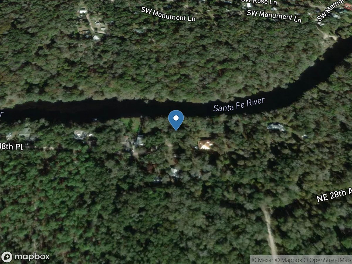 Santa Fe River At 108Th Place Public Boat Ramp