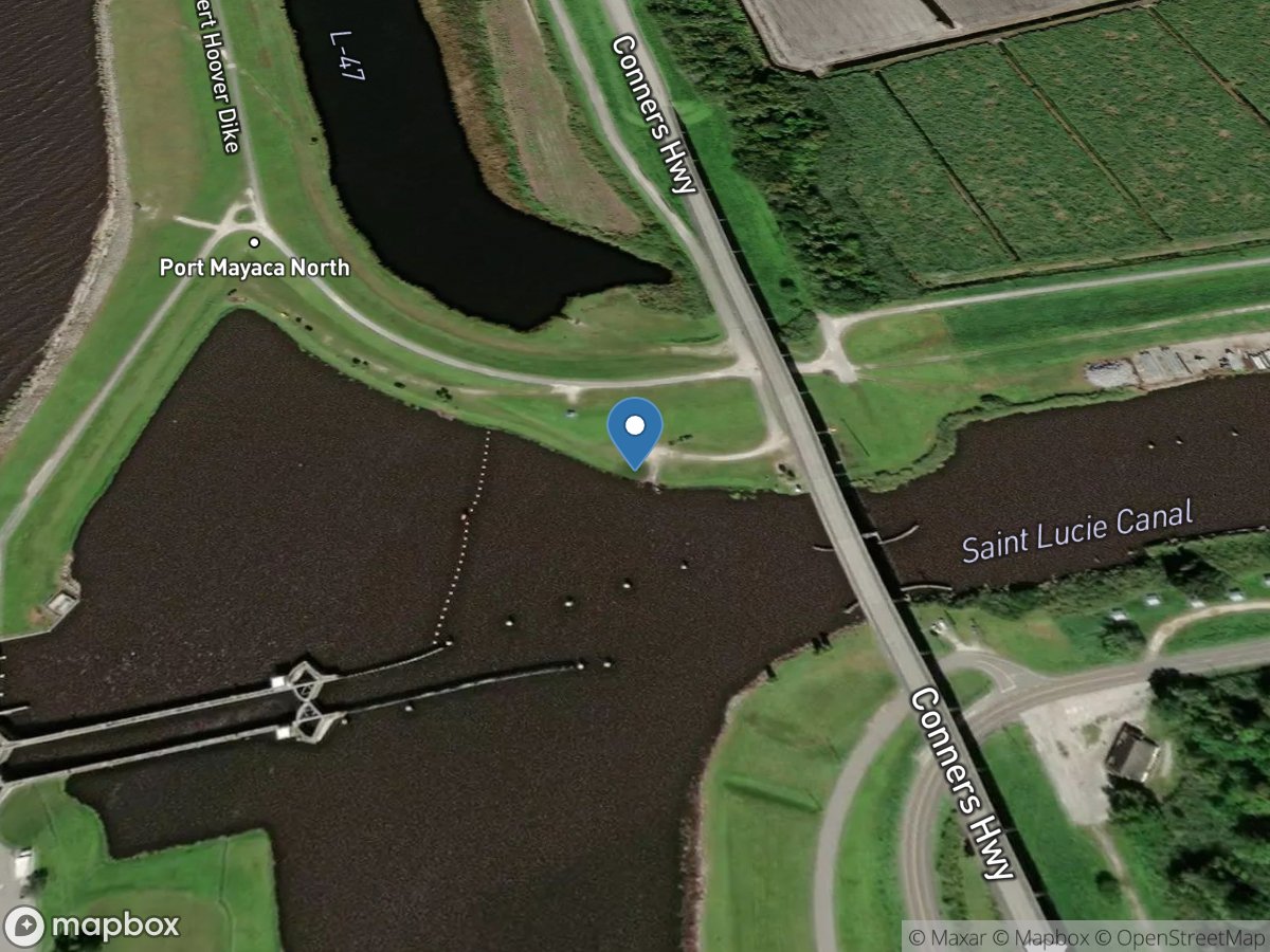 Port Mayaca Lock - St. Lucie Canal Concrete Boat Ramp