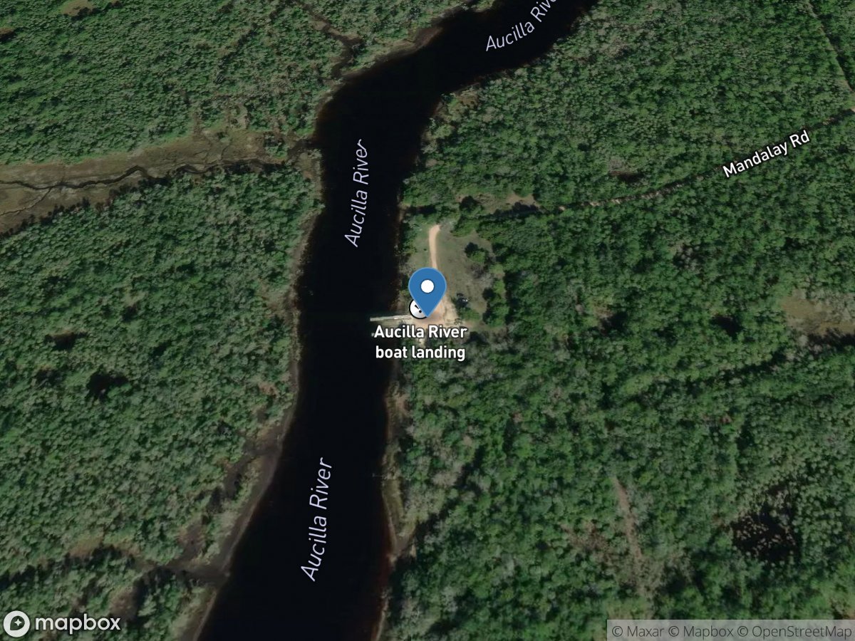 Aucilla River Boat Ramp at Mandalay (Williams Fish Camp Landing)