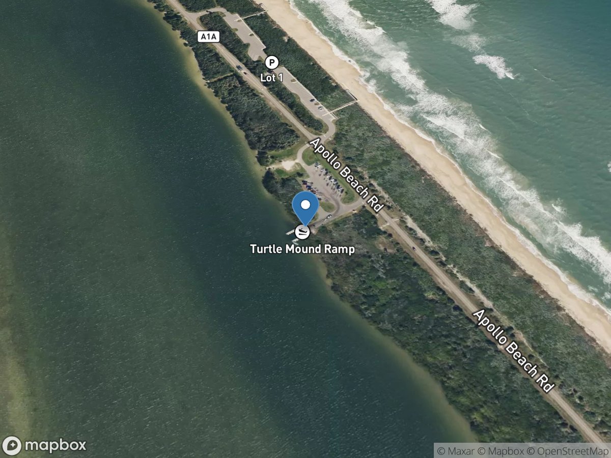 Canaveral National Seashore - North Apollo Beach Boat Ramp