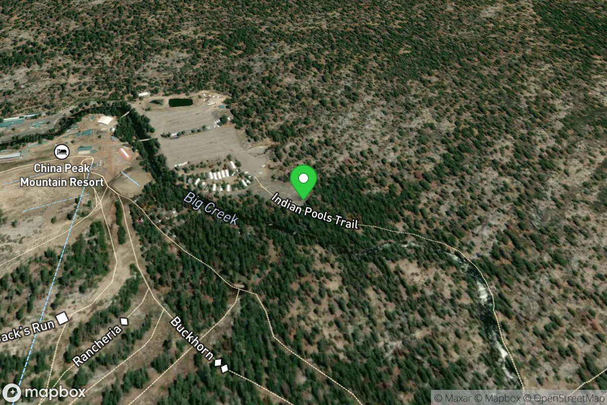 Trailhead parking area