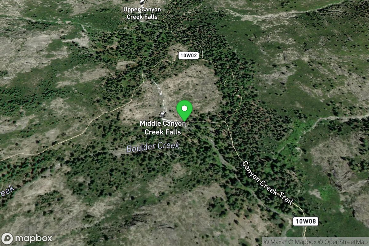 Middle Canyon Creek Falls Put-in