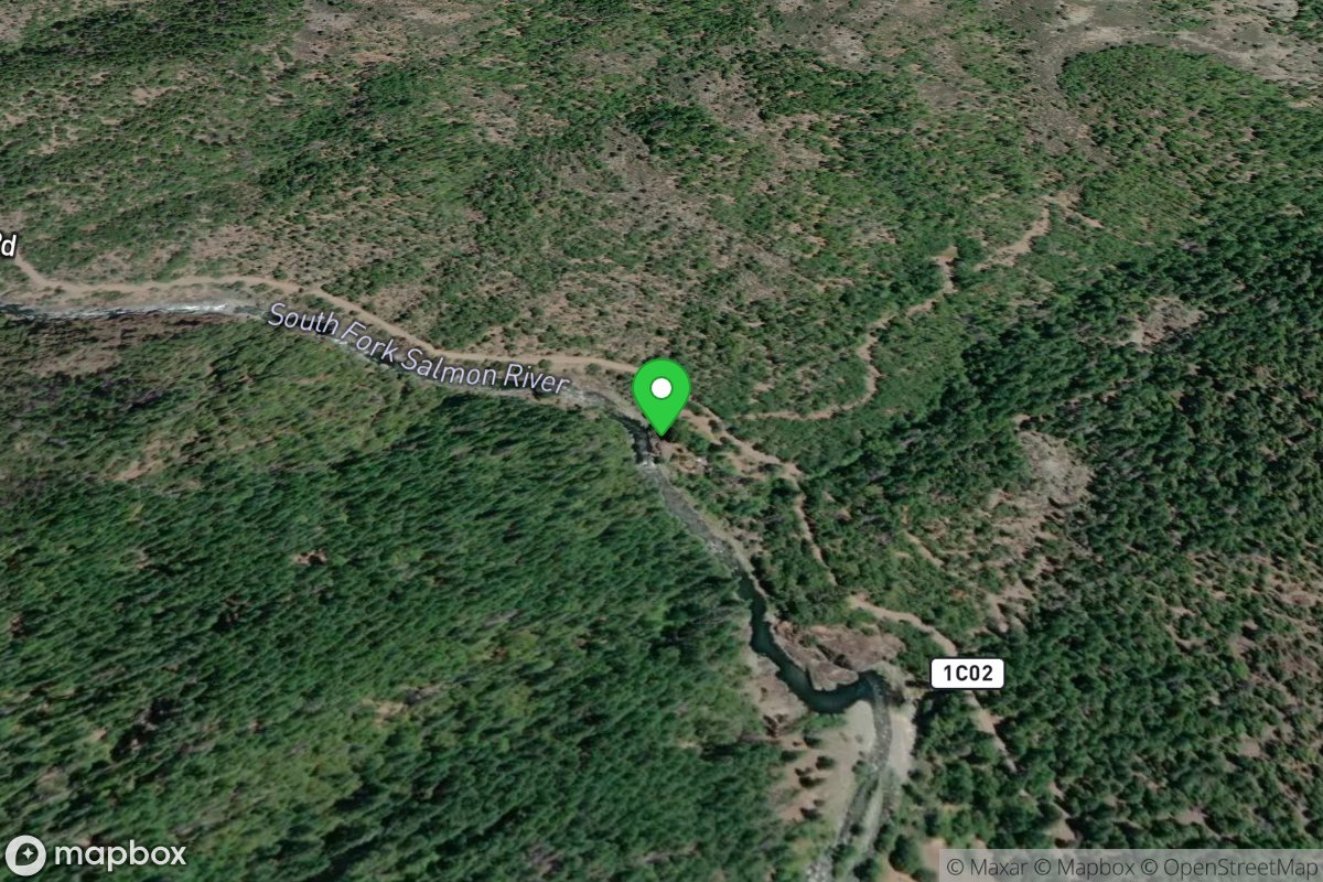 Unmarked take-out upstream of class IV+ gorge