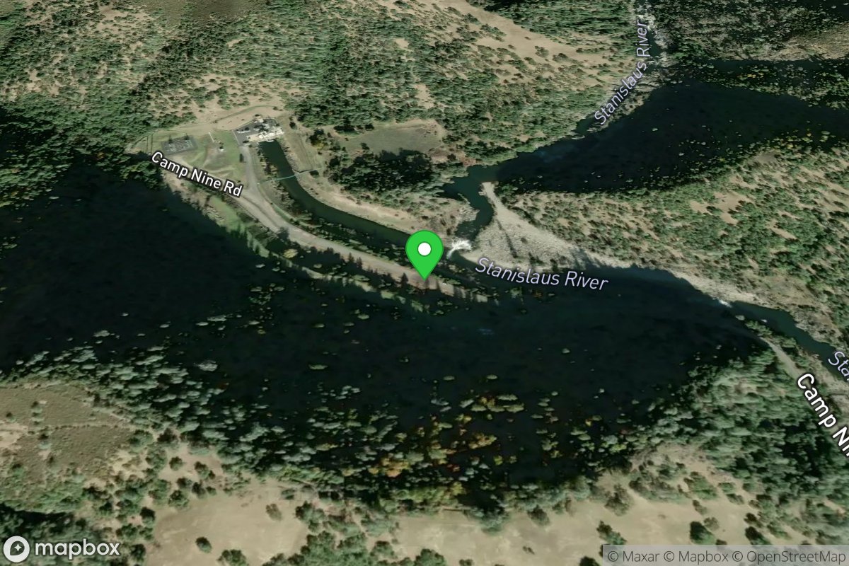 Parking area near Stanislaus Powerhouse