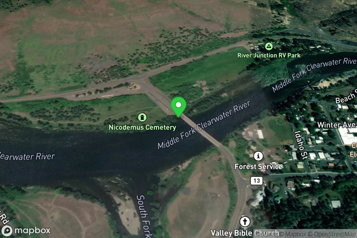 Kooskia Bridge Boat Ramp Take Out