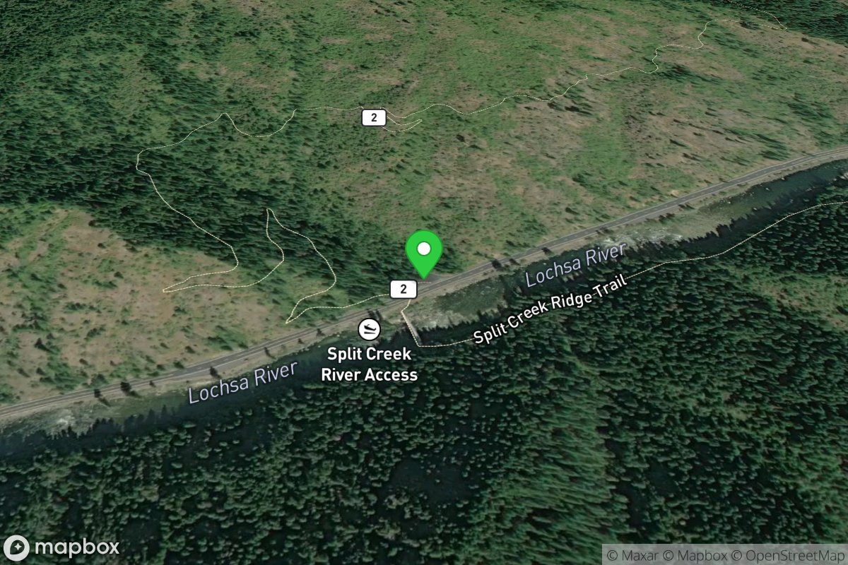 Split Creek Access, Take-Out