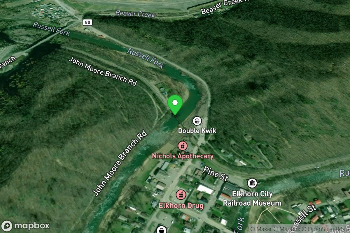 Railroad Bridge Take-out at edge of Elkhorn City