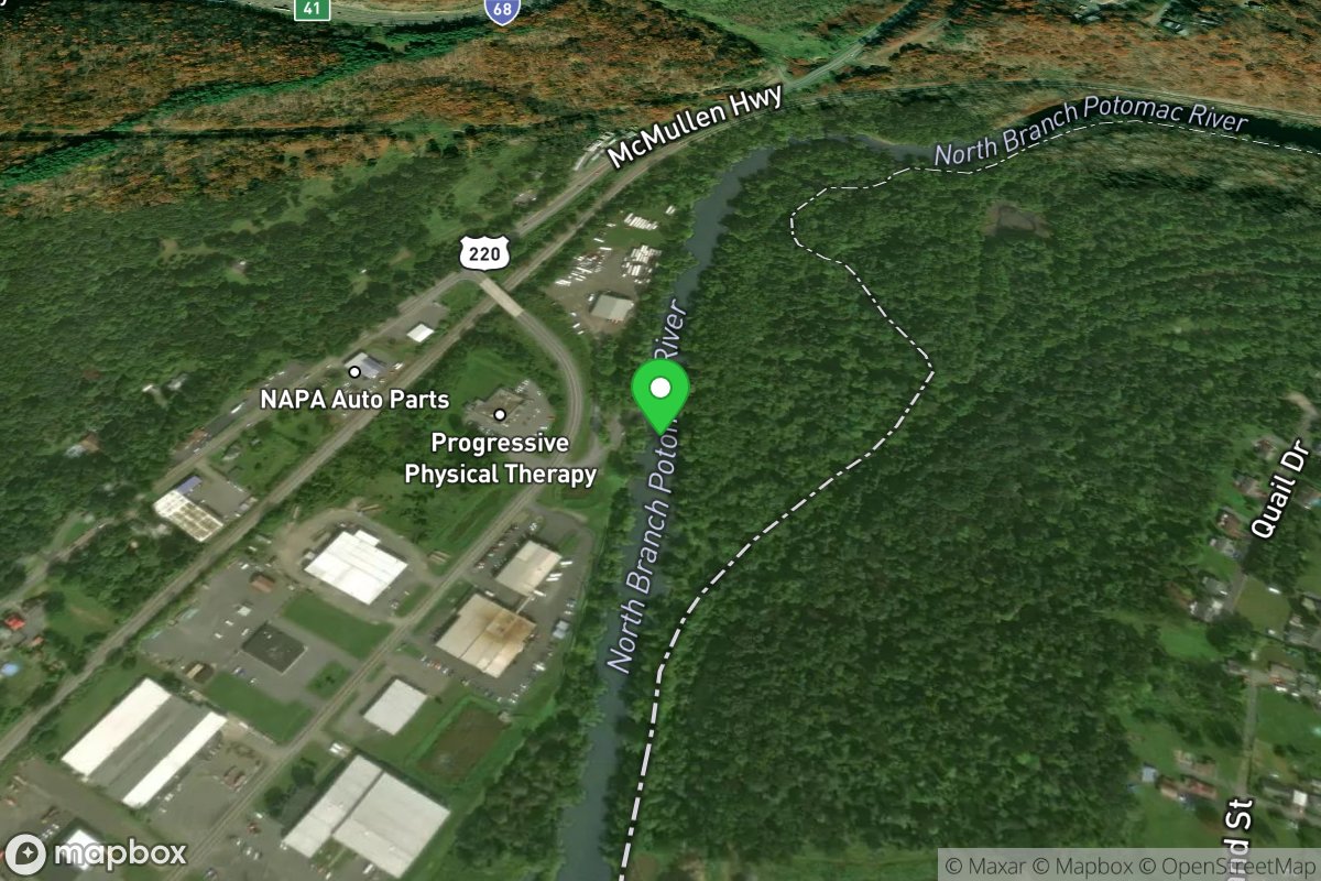 Long Take-out - Upper Potomac Industrial Park (upstream of Cumberland, MD)