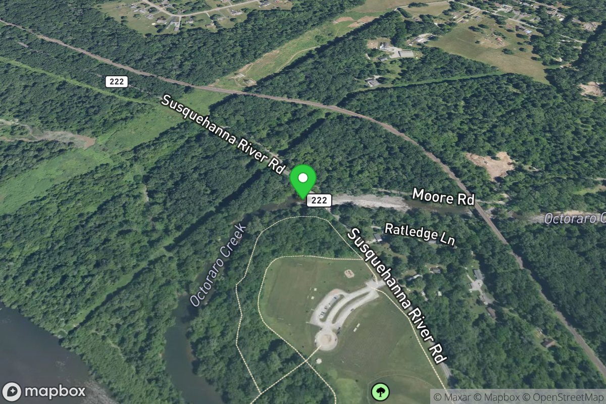 Put-in on Octoraro River just downstream of US 222.