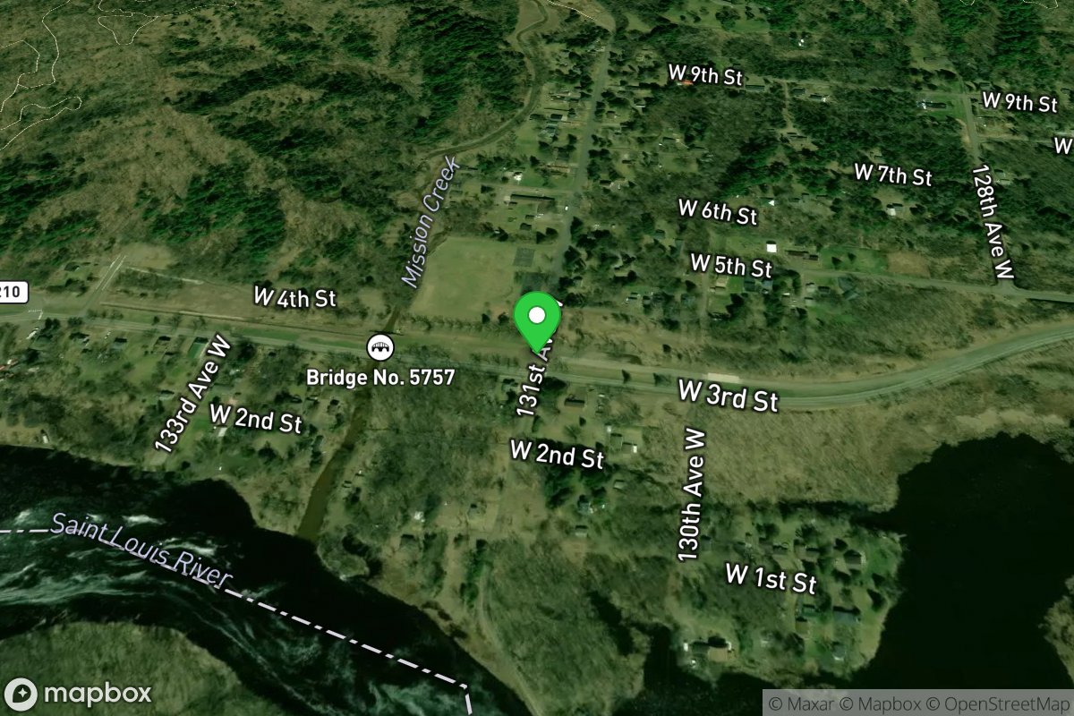 South-west Extent of Duluth-Area Creeks
