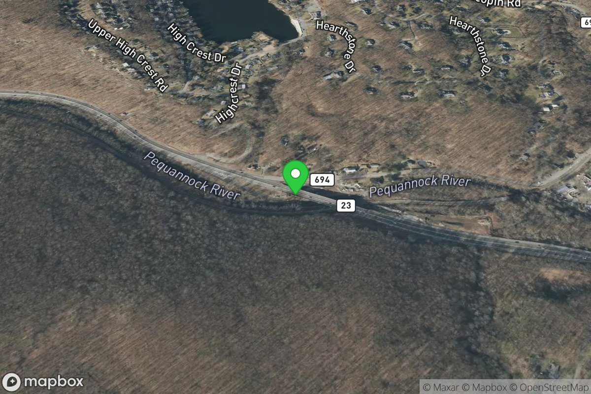 Route 23 under exit ramp put in